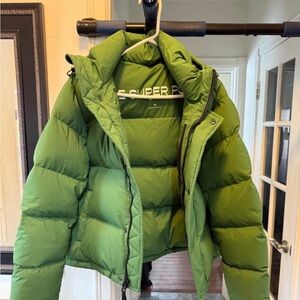 Aritzia Green Puffer Jacket